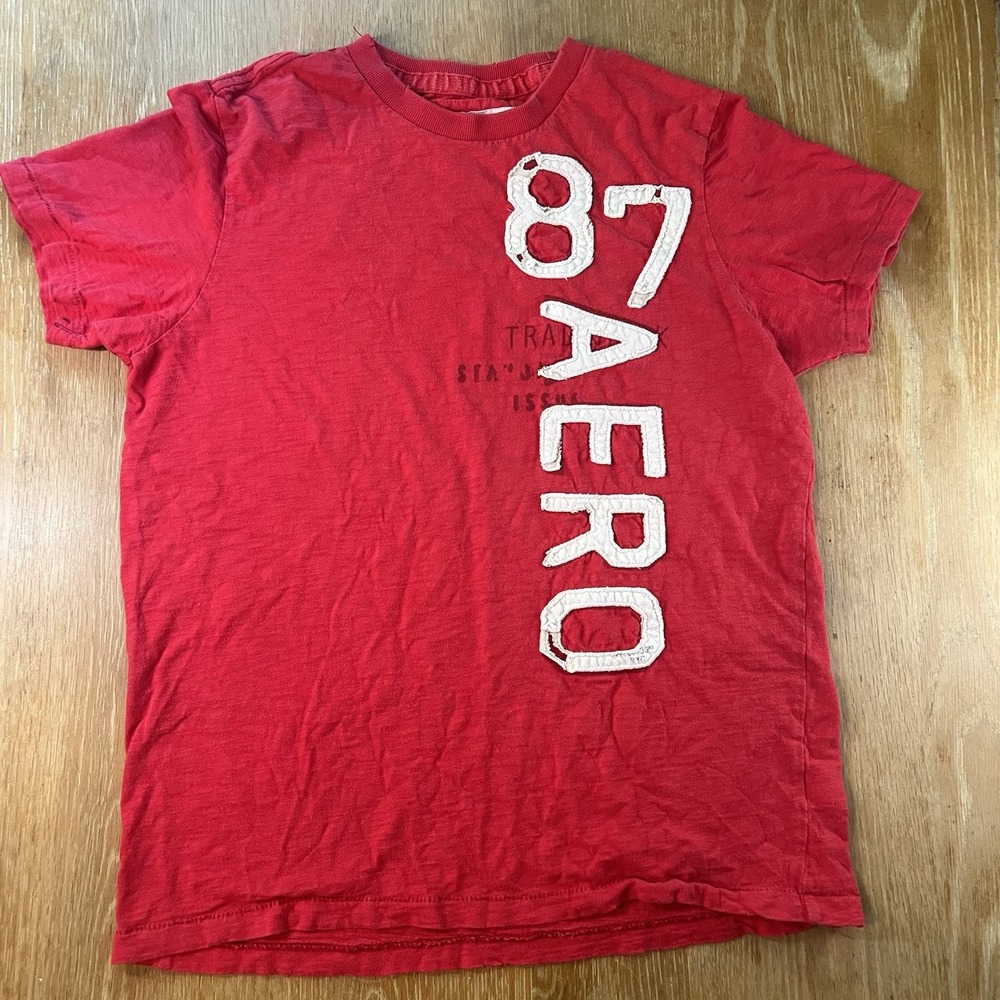 Aeropostale Shirt‎ Large Men's 87 Red Y2K